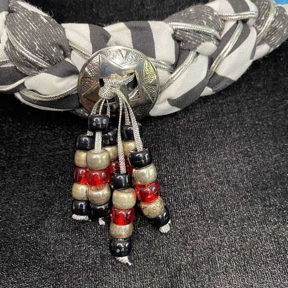 NWOT Bandana Necklace With Charm. Boho. Southwestern. OSFM. Adjustable. USA. - Picture 2 of 9